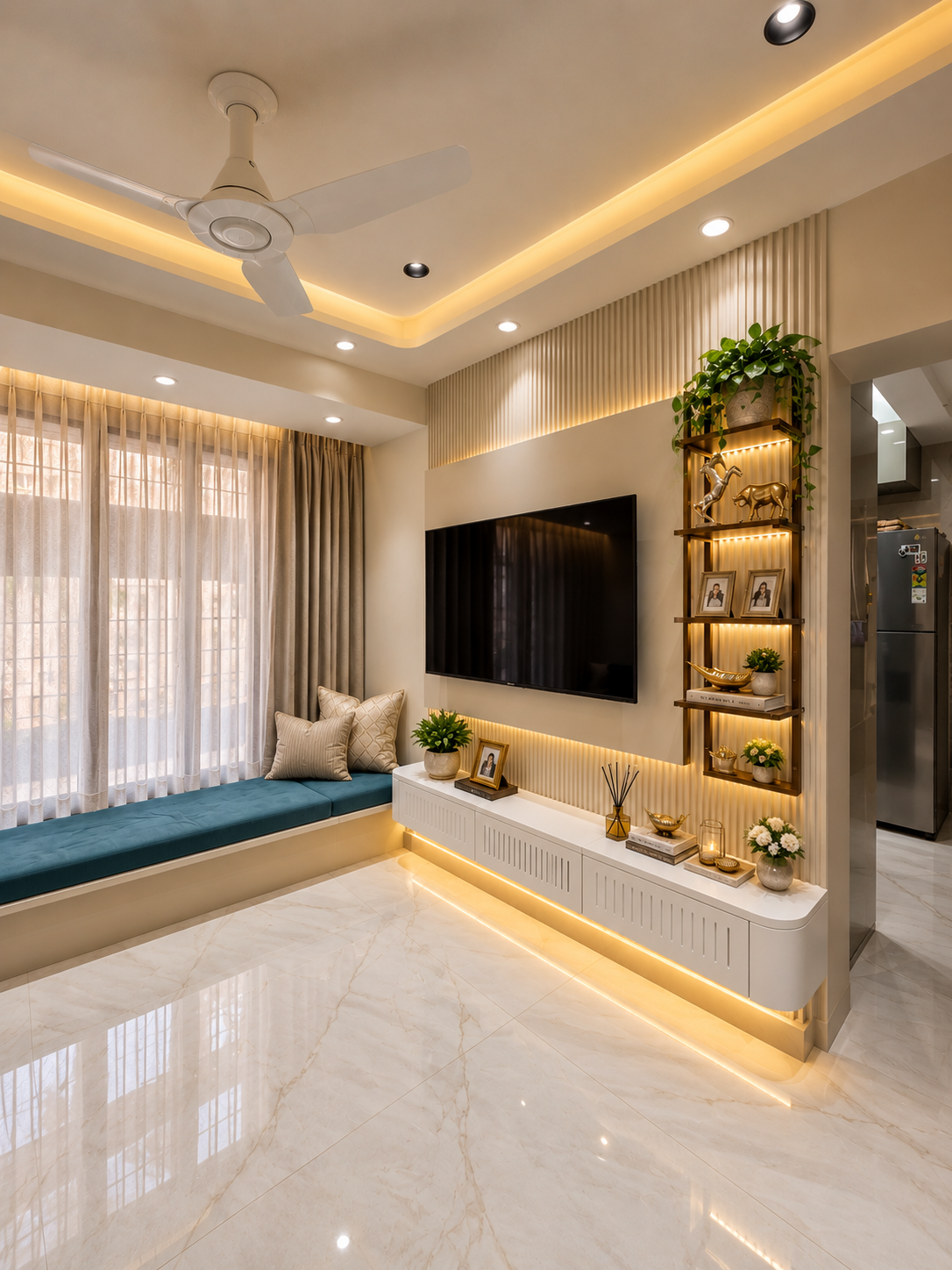 Luxury Living Room Interior Design by IGD Interiors