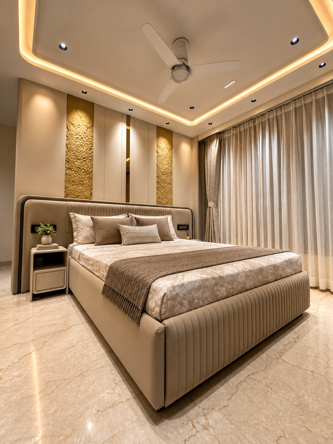 Luxury Master Bedroom Interior Design by IGD Interiors